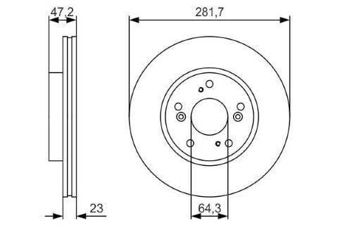 Honda Civic 1.6 FD6 2006-2011 Bosch Ön Disk 2 Adet