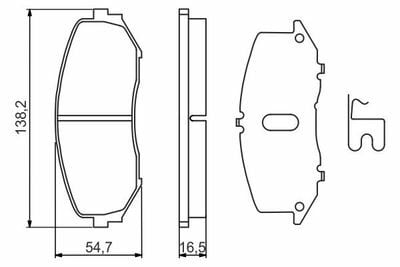 Suzuki Grand Vitara 1.6 2005-2013 Bosch Ön Balata NETPAR24346