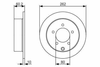 Mitsubishi Lancer 1.5 2007-2011 Bosch Arka Disk 2 Adet