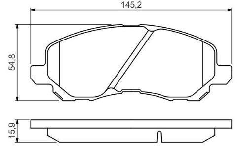 Mitsubishi Lancer 1.5 2007-2011 Bosch Ön Balata 23584