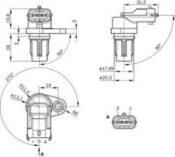Fiat Idea 1.4 2004-2012 Bosch Eksantrik Sensörü