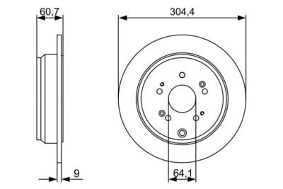 Honda CR-V 2.0 2006-2008 Bosch Arka Disk 2 Adet