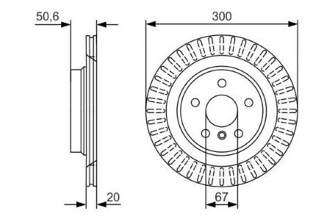 BMW 1 F40 116d 1.5 2019-2022 Bosch Arka Disk Havalı 2 Adet