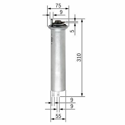 BMW 5 E39 525i 2.5 2000-2004 Bosch Benzin Filtresi