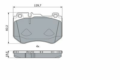 Mercedes C Serisi (205) C220d 2.1	 2013-2016 Bosch Ön Balata 130mm