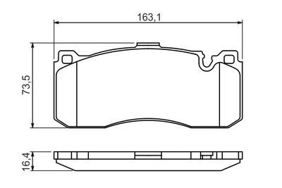 BMW 1 E87 116i 1.6 2004-2011 Bosch Ön Balata NETPAR24316