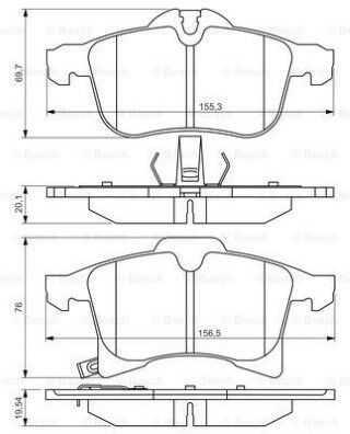 Opel Astra H 1.4 2004-2010 Bosch Ön Balata NETPAR23844