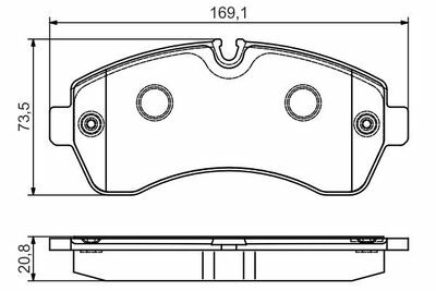 Mercedes Sprinter 516 CDI 2.1 2009-2025 Bosch Ön Balata 29200