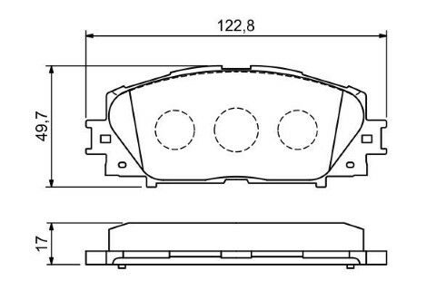 Toyota Yaris 1.0 2011-2014 Bosch Ön Balata