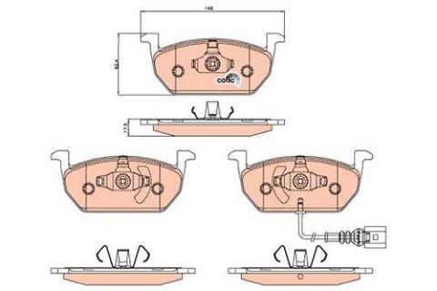 Audi A3 1.8TFSI 2012-2016 TRW Ön Balata NETPAR22035