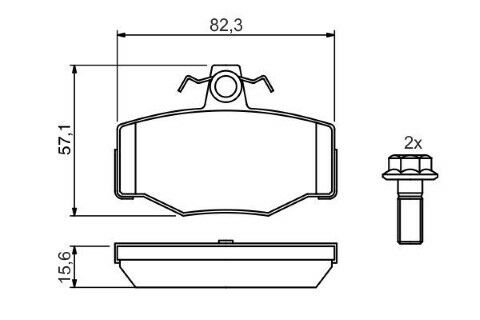 Nissan Primera 1.8 1999-2001 Bosch Arka Balata