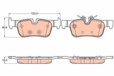 Mini Cooper F57 1.5 2018-2020 TRW Arka Balata NETPAR25331