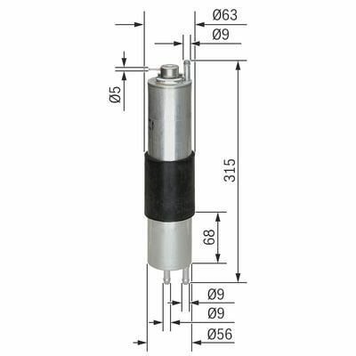 BMW 3 E46 318ti Compact 2.0 2001-2004 Bosch Benzin Filtresi