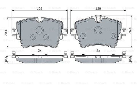 BMW 1 F40 118i 1.5 2019-2024 Bosch Ön Balata 25617