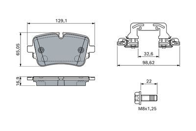 Audi A6 40TDI 2.0 2018-2021 Bosch Arka Balata 26267