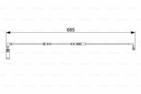 BMW 5 E60 530d 3.0 2003-2010 Bosch Arka Balata Fişi