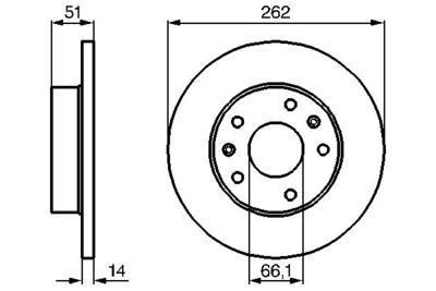 Land Rover Freelander 1 2.0D 1997-2003 Bosch Ön Disk 262mm 2 Adet