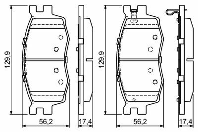 Kia Rio 1.6CRDi 2005-2011 Bosch Ön Balata NETPAR24317