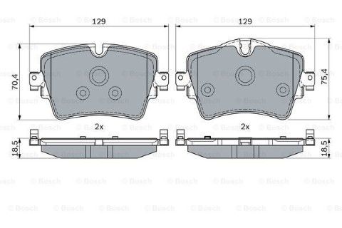BMW X1 F48 18i sD 1.5 2015-2023 Bosch Ön Balata 25617