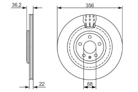 Audi A8 4.2TDI 2009-2014 Bosch Arka Disk Havalı 2 Adet
