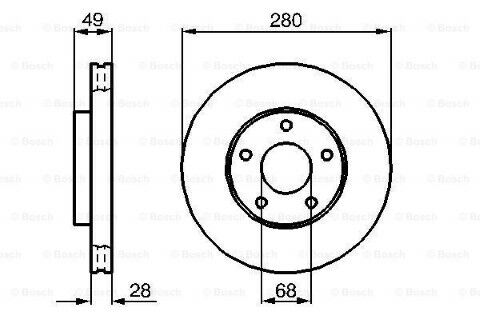 Nissan Primera 1.6 2001-2010 Bosch Ön Disk 2 Adet