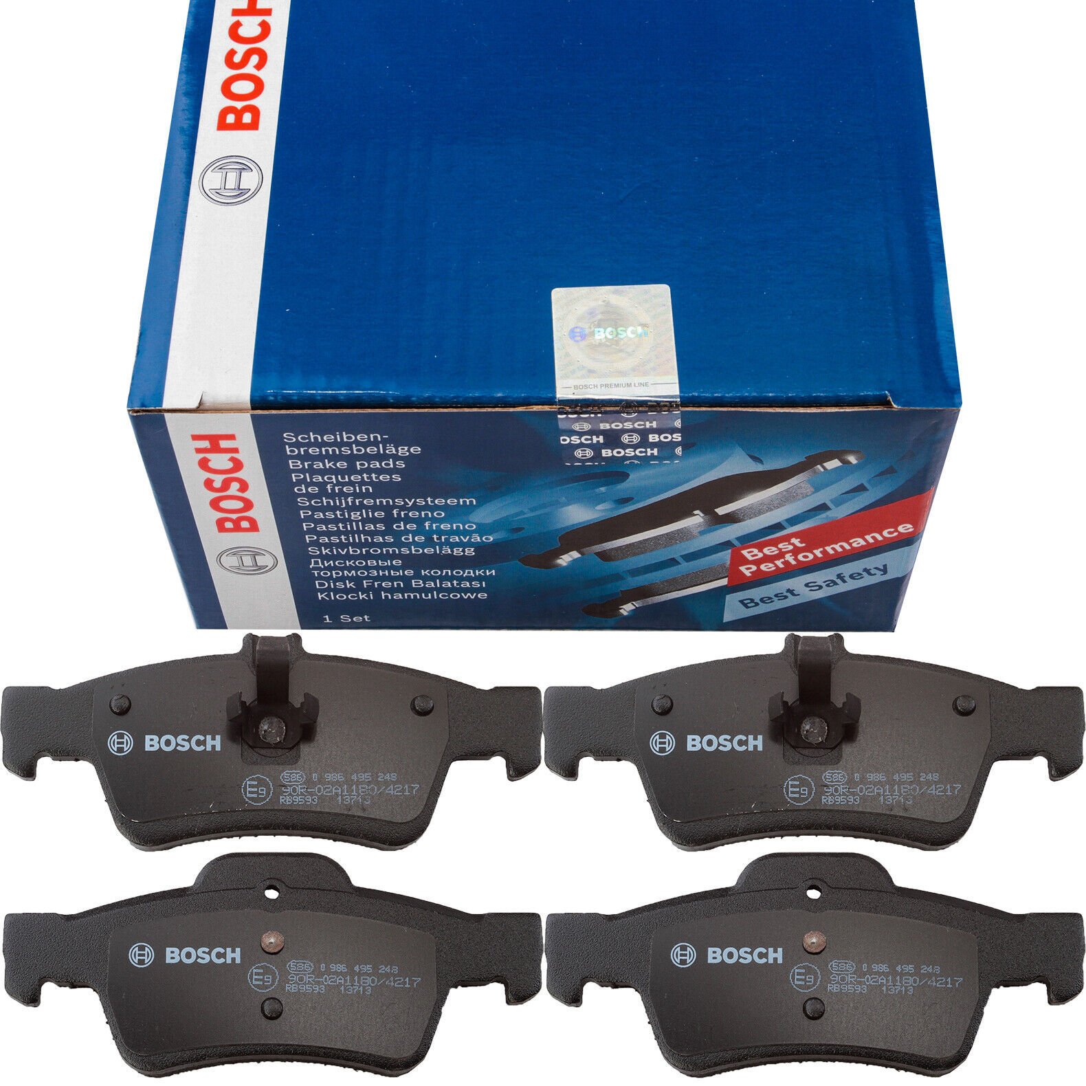 Mercedes E Serisi (212) E200CGI 1.8	 2009-2013 Bosch Arka Balata WVA23334