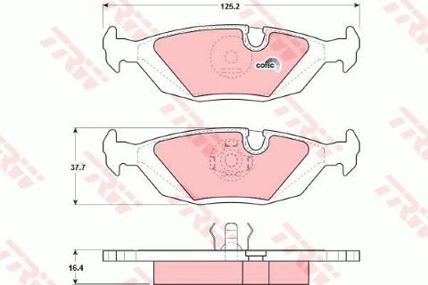 BMW 3 E30 316i 1.6 1988-1991 TRW Arka Balata