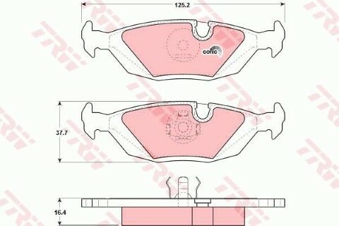 BMW 3 E30 318i 1.8 1983-1991 TRW Arka Balata