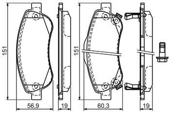 Honda CR-V 2.0 2006-2018 Bosch Ön Balata