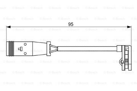 Mercedes Vito 115 CDI 2.1 2003-2010 Bosch Arka Balata Fişi 95mm