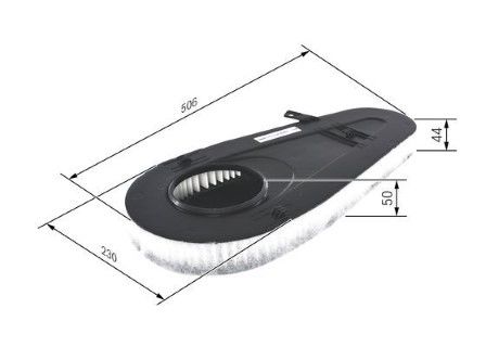 BMW 7 F01 730d 3.0 2008-2012 Bosch Hava Filtresi S0365