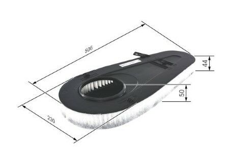 BMW 7 F01 740 xD 3.0 2010-2012 Bosch Hava Filtresi S0365