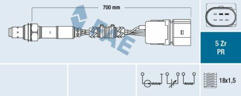 Audi A3 1.6 2003-2012 FAE Oksijen Sensörü