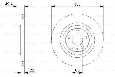 Audi A6 2.4 2004-2008 Bosch Arka Disk 2 Adet