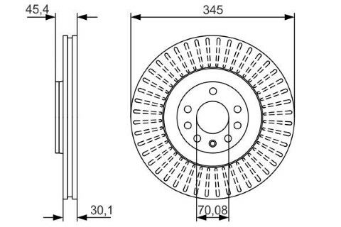 Saab 9-3 1.9TTiD 2008-2011 Bosch Ön Disk 2 Adet