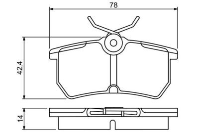 Ford Focus 1 1.6 1998-2005 Bosch Arka Balata NETPAR23353