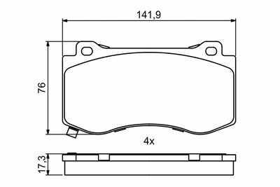 Chrysler 300C 3.5 2004-2010 Bosch Ön Balata 24075