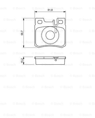 Mercedes E Serisi (210) E 200 2.0 1995-2001 Bosch Arka Balata WVA21197