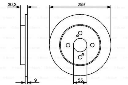 Toyota Yaris 1.0VVti 2005-2011 Bosch Arka Disk 2 Adet