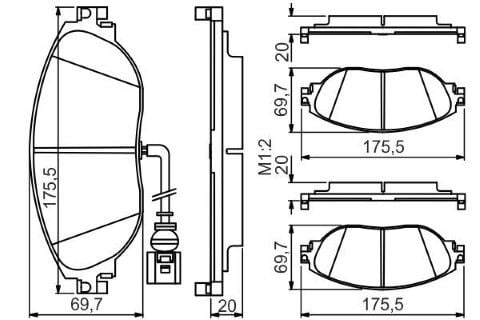 Volkswagen CC 2.0TDI 2011-2016 Bosch Ön Balata