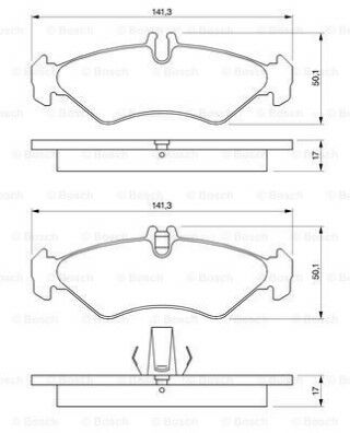 Mercedes Sprinter 313 CDI 2.1 2000-2006 Bosch Arka Balata 21622