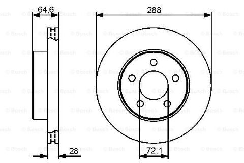 Jeep Cherokee (KJ) 2.5CRDi 2001-2005 Bosch Ön Disk 2 Adet