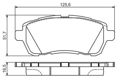 Ford Fiesta 1.4TDCI 2008-2012 Bosch Ön Balata