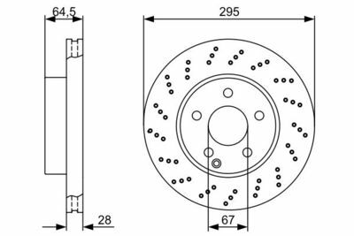 Mercedes C Serisi (204) C180 1.6 K 2008-2014 Bosch Ön Disk 295mm 2 Adet