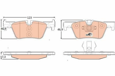 BMW 3 F30 325d 2.0 2013-2025 TRW Arka Balata
