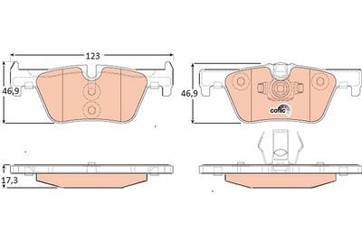 BMW 3 F30 320i 2.0 2012-2018 TRW Arka Balata