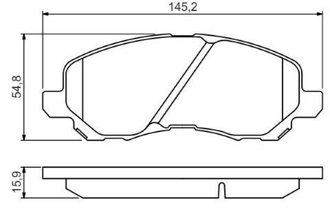 Mitsubishi ASX 1.6 2010-2018 Bosch Ön Balata 23584