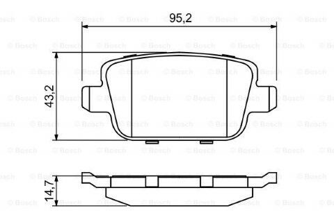 Land Rover Freelander 2 2.0Si4 2012-2014 Bosch Arka Balata NETPAR24537
