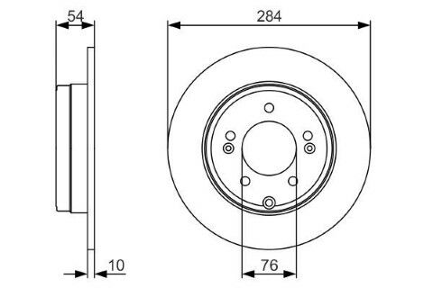 Hyundai Sonata 2.0CRDi 2006-2012 Bosch Arka Disk 2 Adet