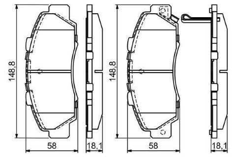 Honda HR-V 1.6 1998-2006 Bosch Ön Balata 21651